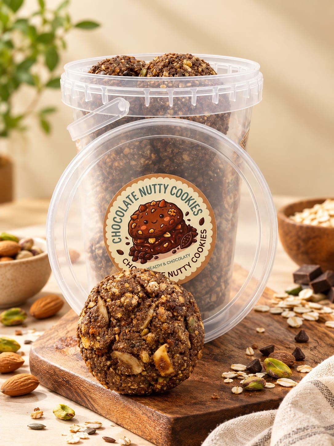 Chocolate Nutty Cookies